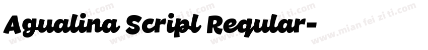 Agualina Scripl Reqular字体转换